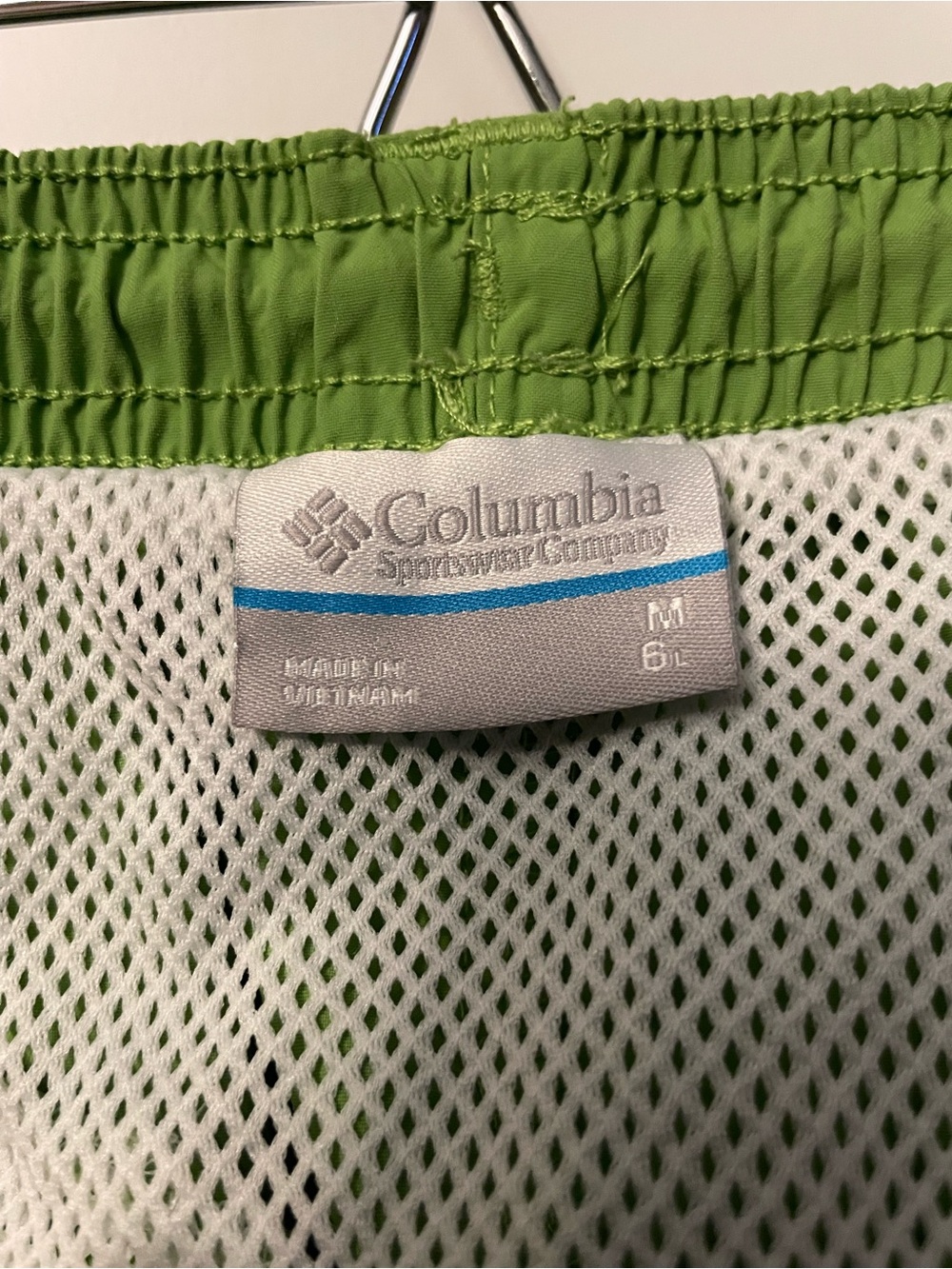 Men’s PFG Columbia Green Swim Trunks Bottoms Medium Omnishade - Picture 6 of 6